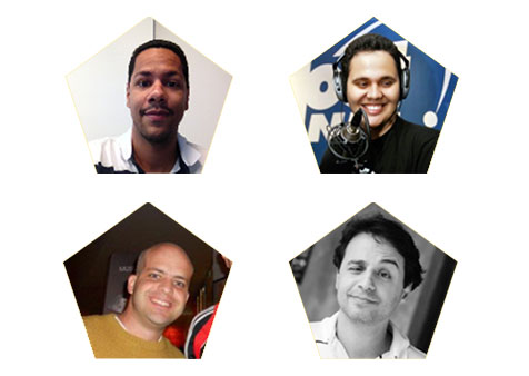 "Os 4 Gustavos" do Marketing Digital. @GugaAlves, @Guanabara, @GustavoLoureiro e @Guga1975.