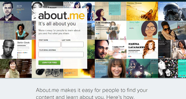 about.me   your personal homepage