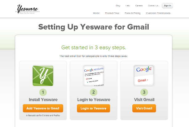 Install Yesware - Email For Salespeople