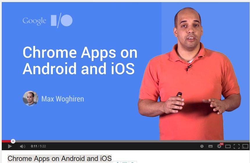 Chrome Apps on Android and iOS